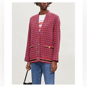 NWOT Sandro Sheni Wool & Cotton Blend Jacket